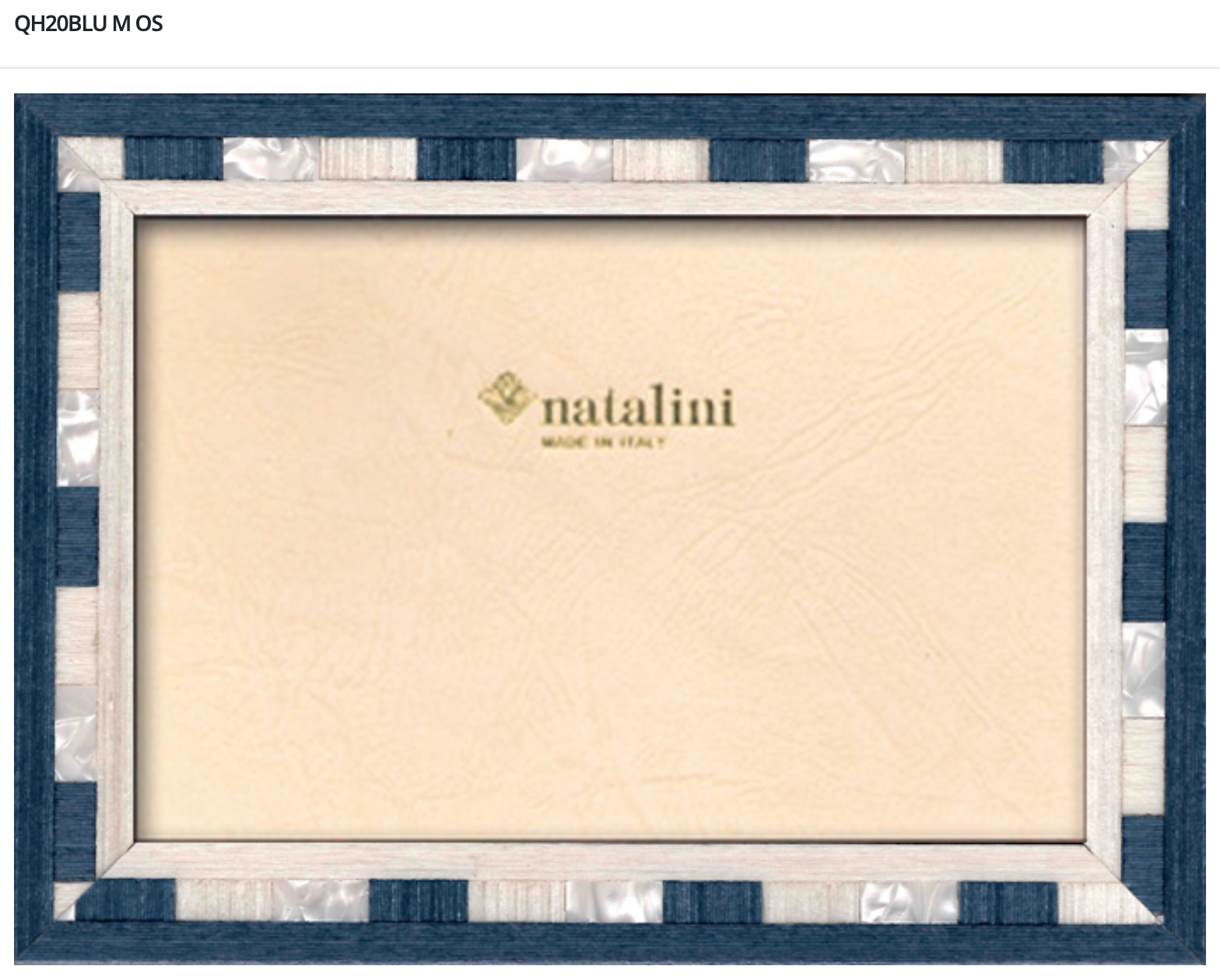 Natalini Frame - QBlu 4x6"