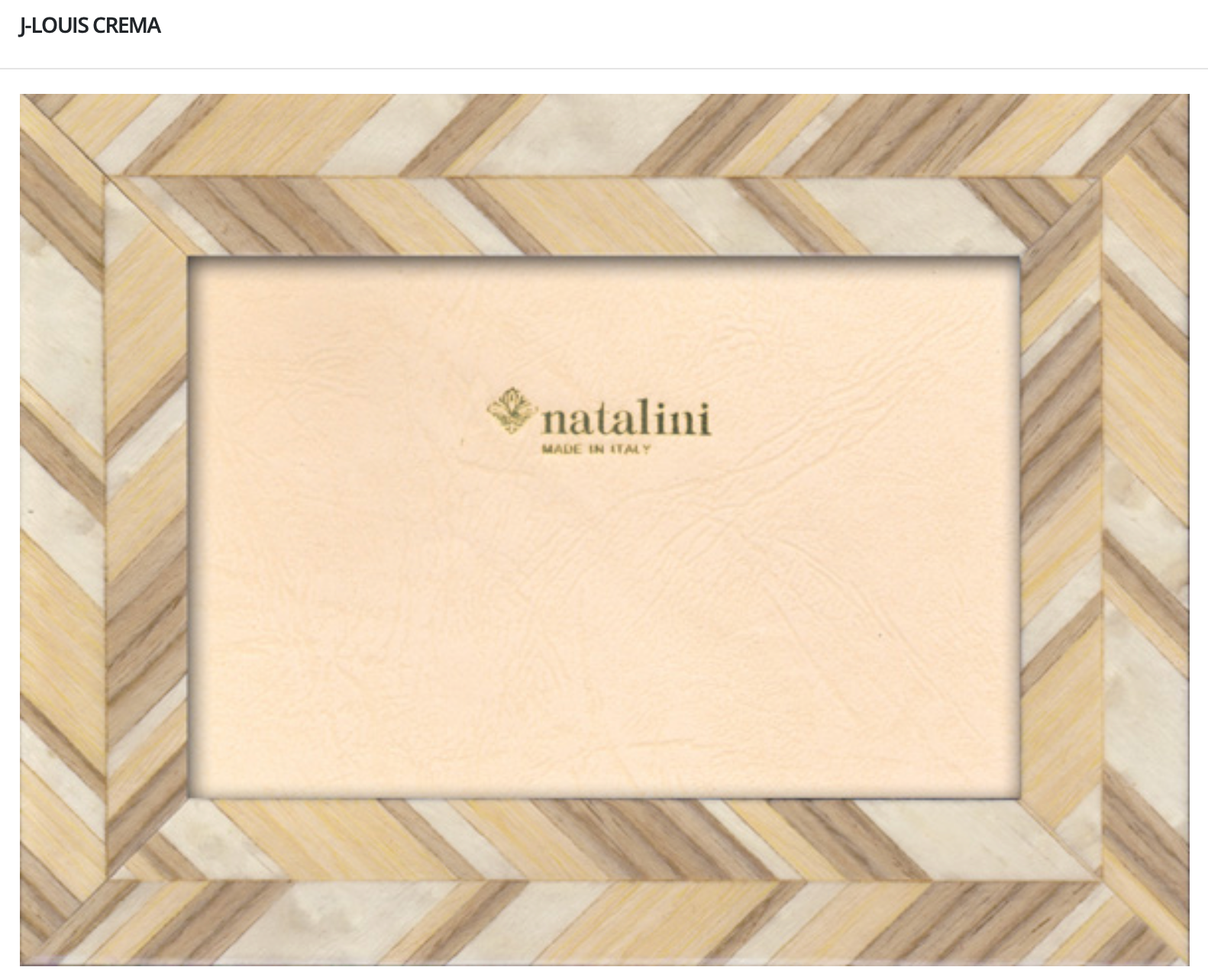 Natalini Frames - J-Louis Crema 4x6"