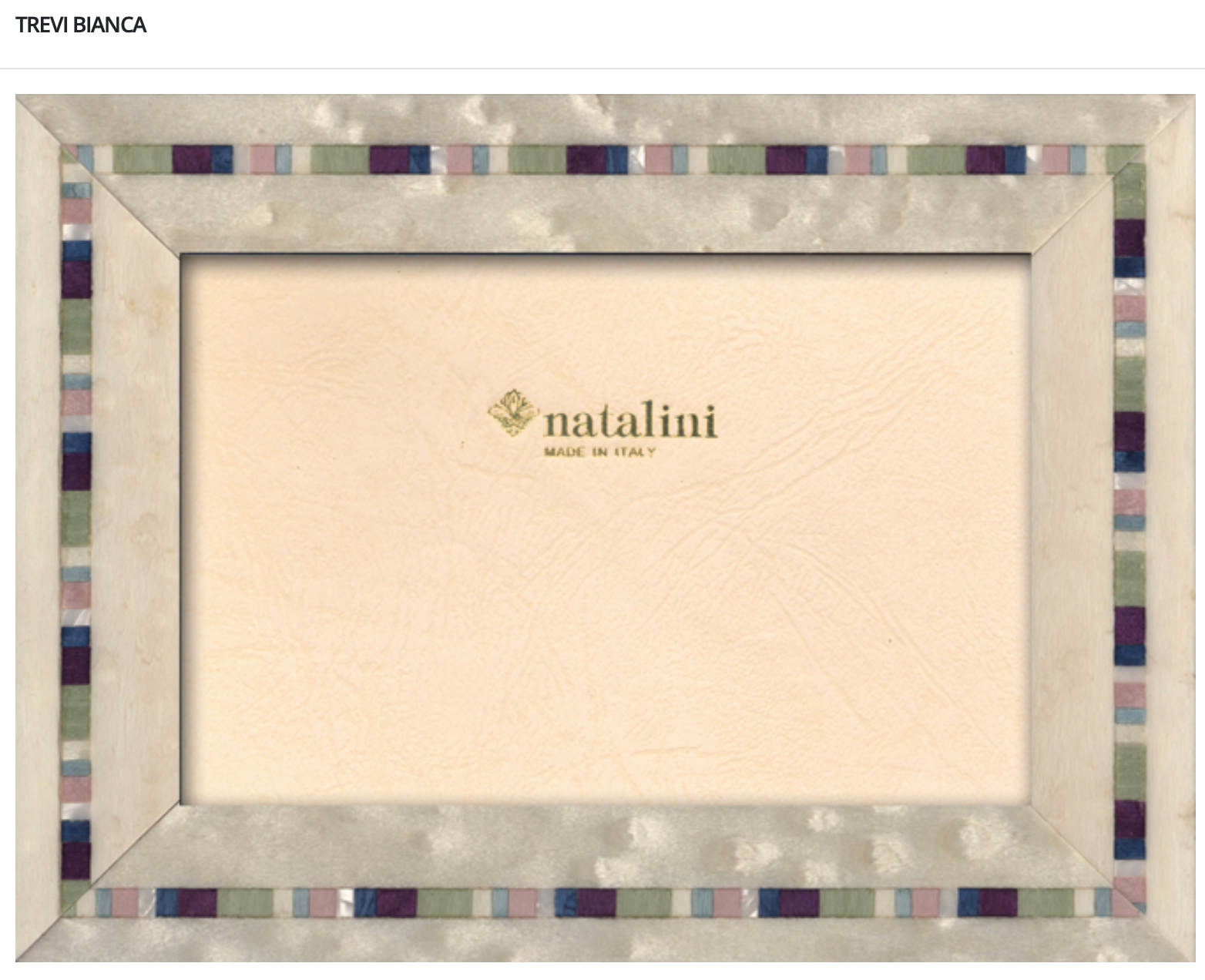 Natalini Frame - Trevi Bianca - 5x7"