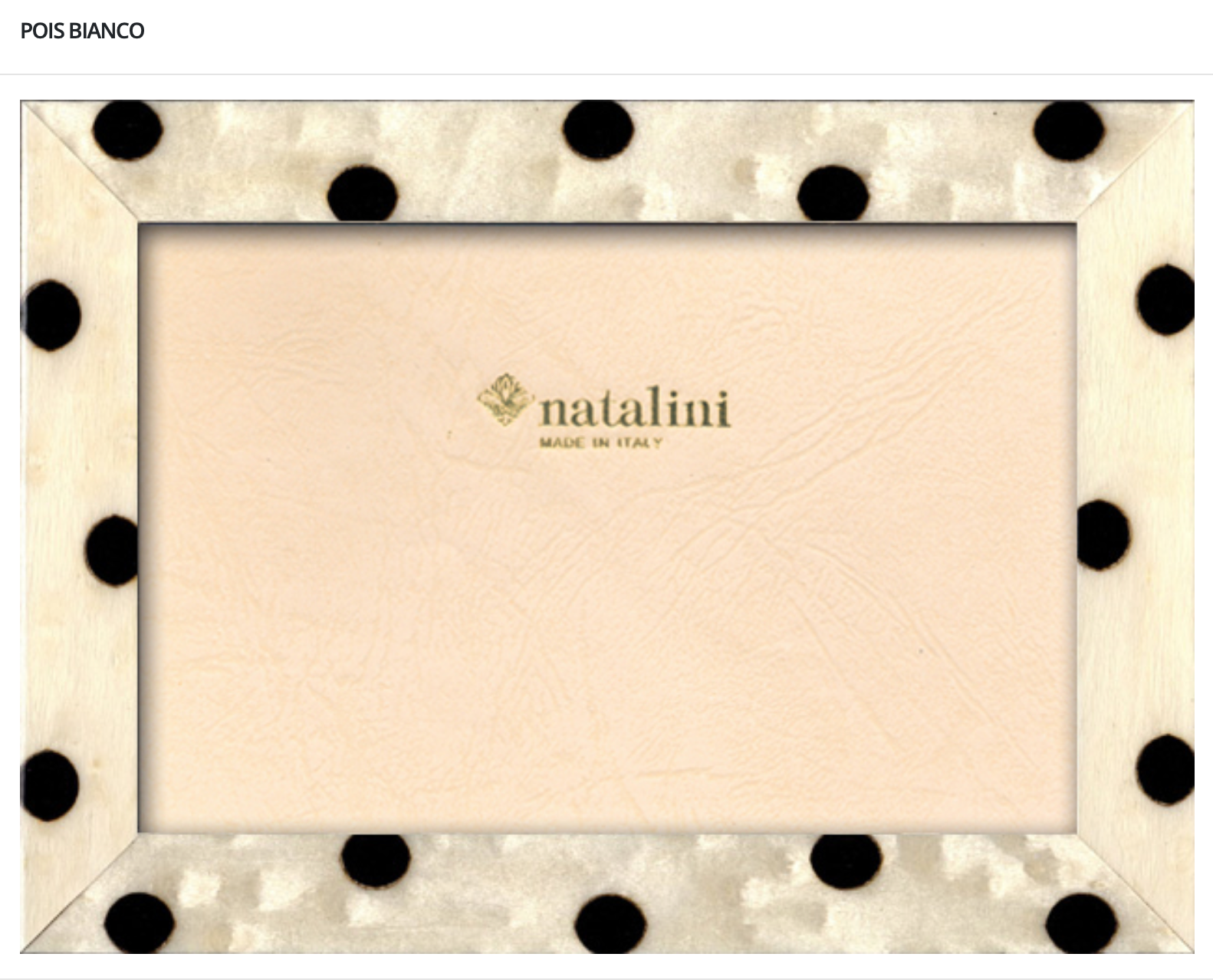 Natalini Frames - Pois Bianco - 4x6"