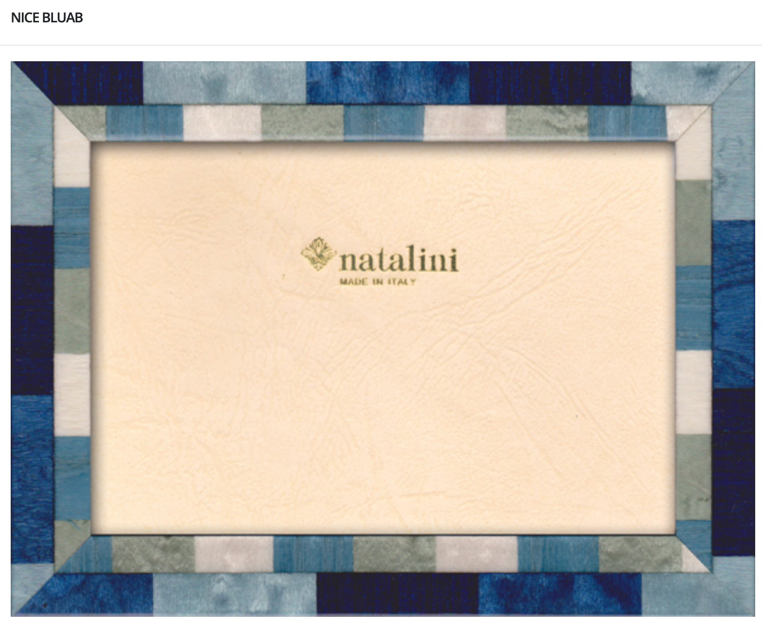 Natalini Frame - Nice Blu 4x6"