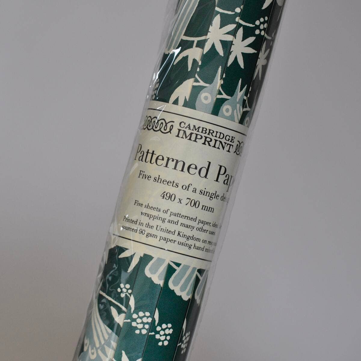5 Sheets of Songbird Midwinter Patterned Papers, photo 3 of 5