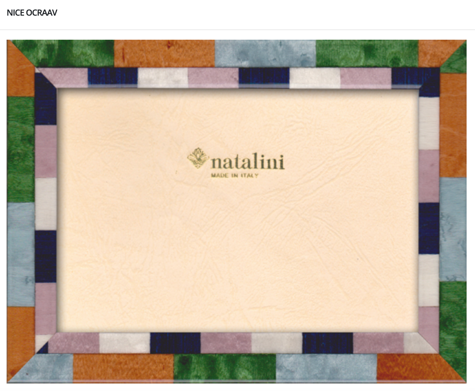 Natalini Frame - Nice Ocra 4x6"