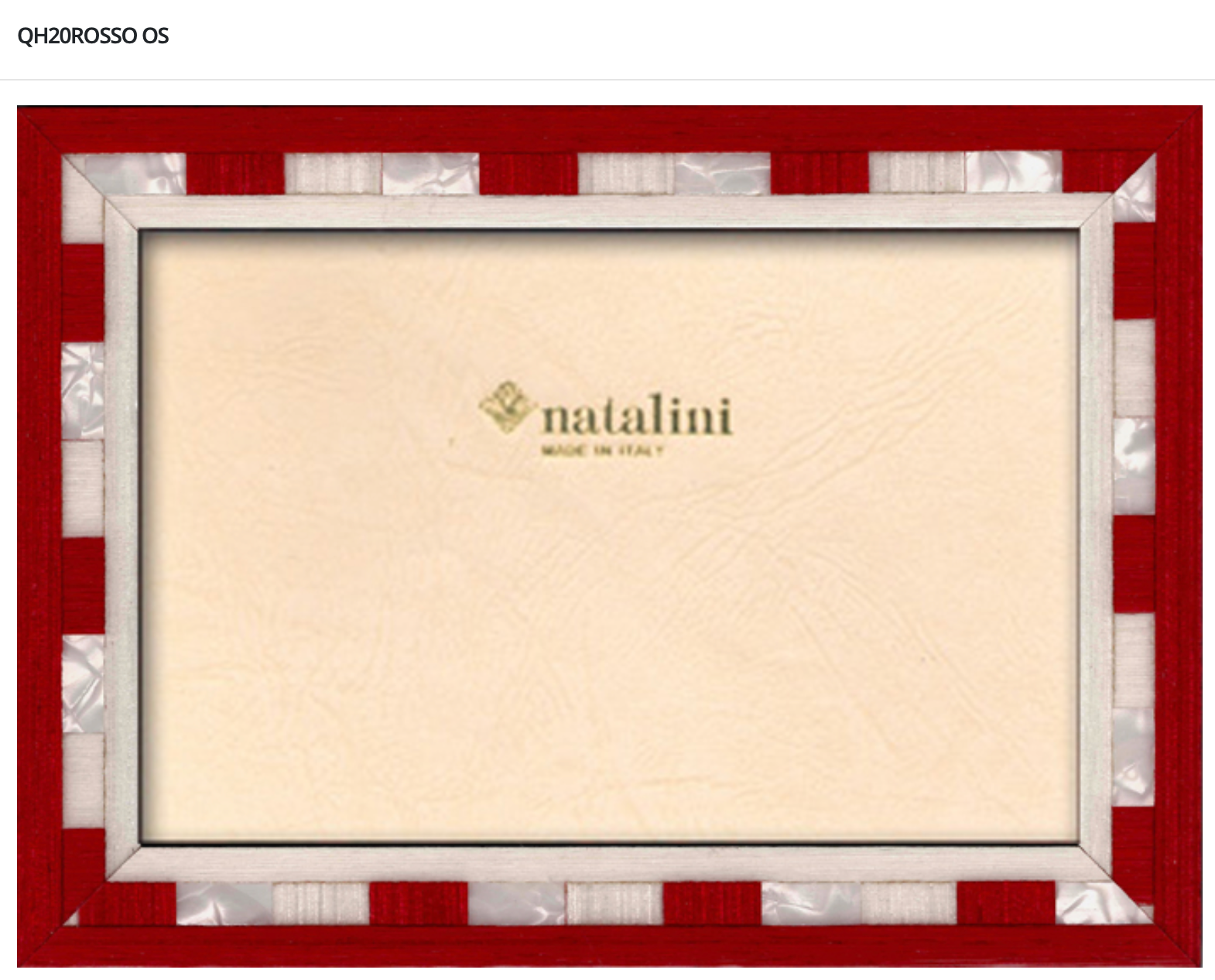 Natalini Frames - Q Rosso 4x6"