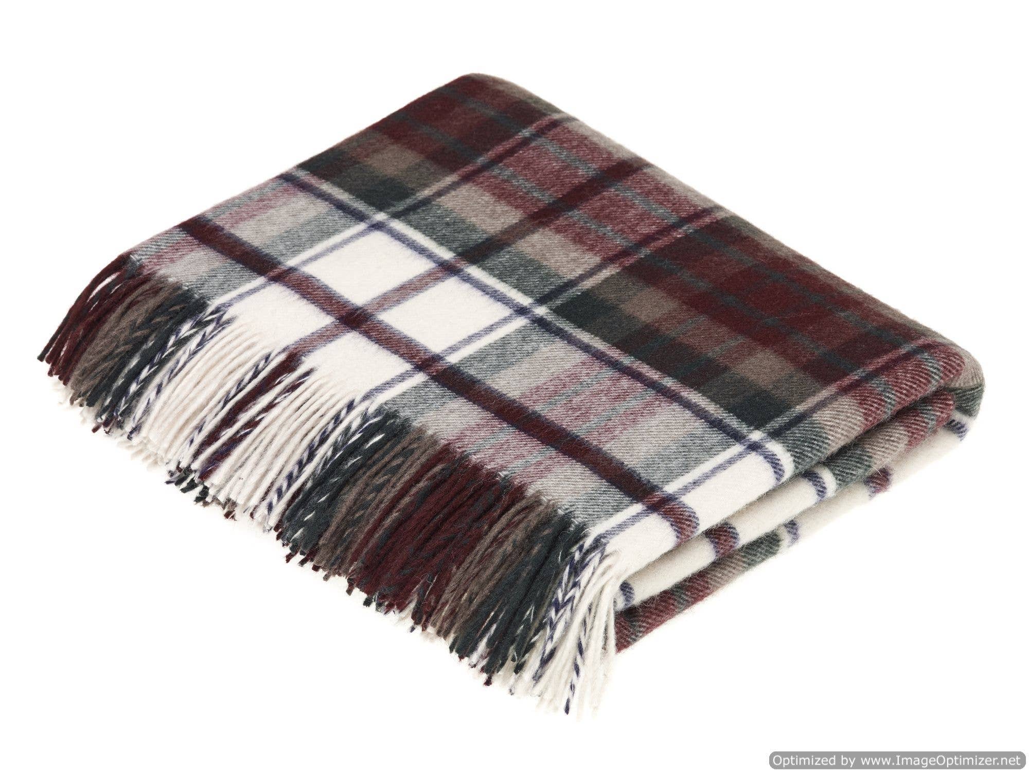 Bronte by Moon - Dress Macduff Tartan - Merino Lambswool Throw - Made in UK, photo 2 of 4