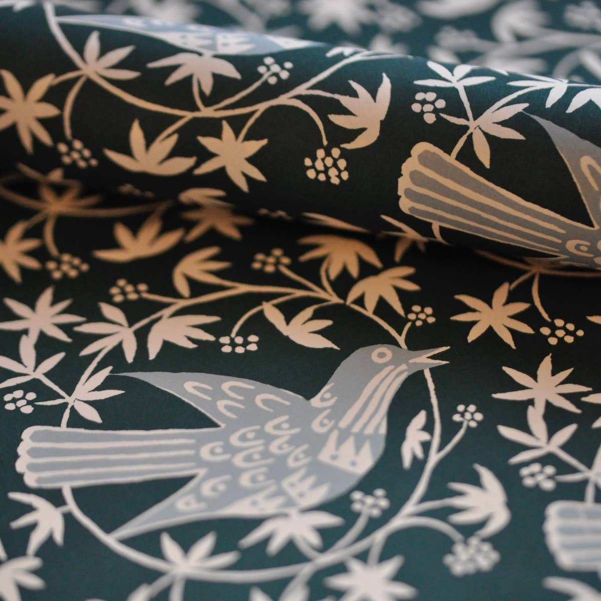 5 Sheets of Songbird Midwinter Patterned Papers, photo 4 of 5