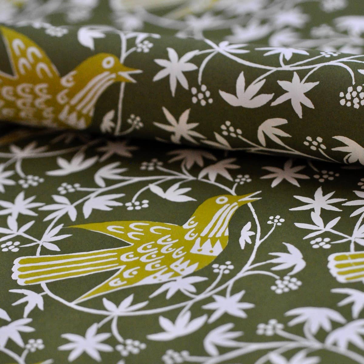 5 Sheets of Songbird Moss Patterned Papers, photo 4 of 5