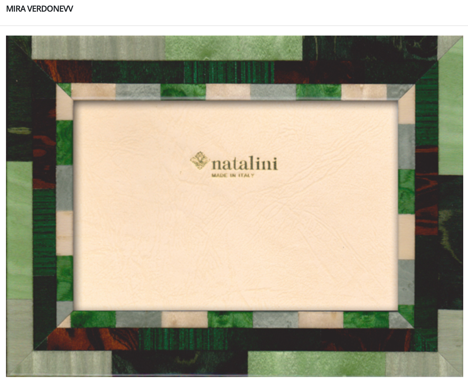Natalini Frames - Mira Verdone 4x6"