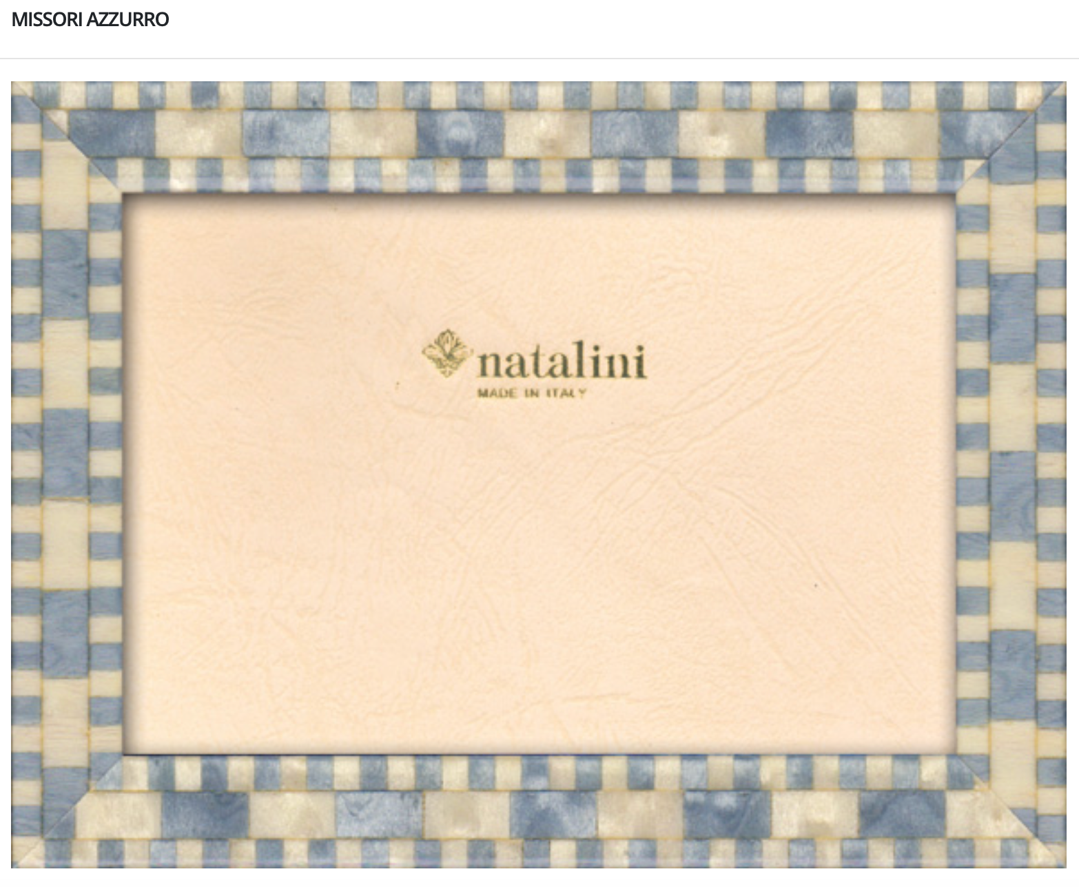 Natalini Frame - Missori Azzurro 4x6