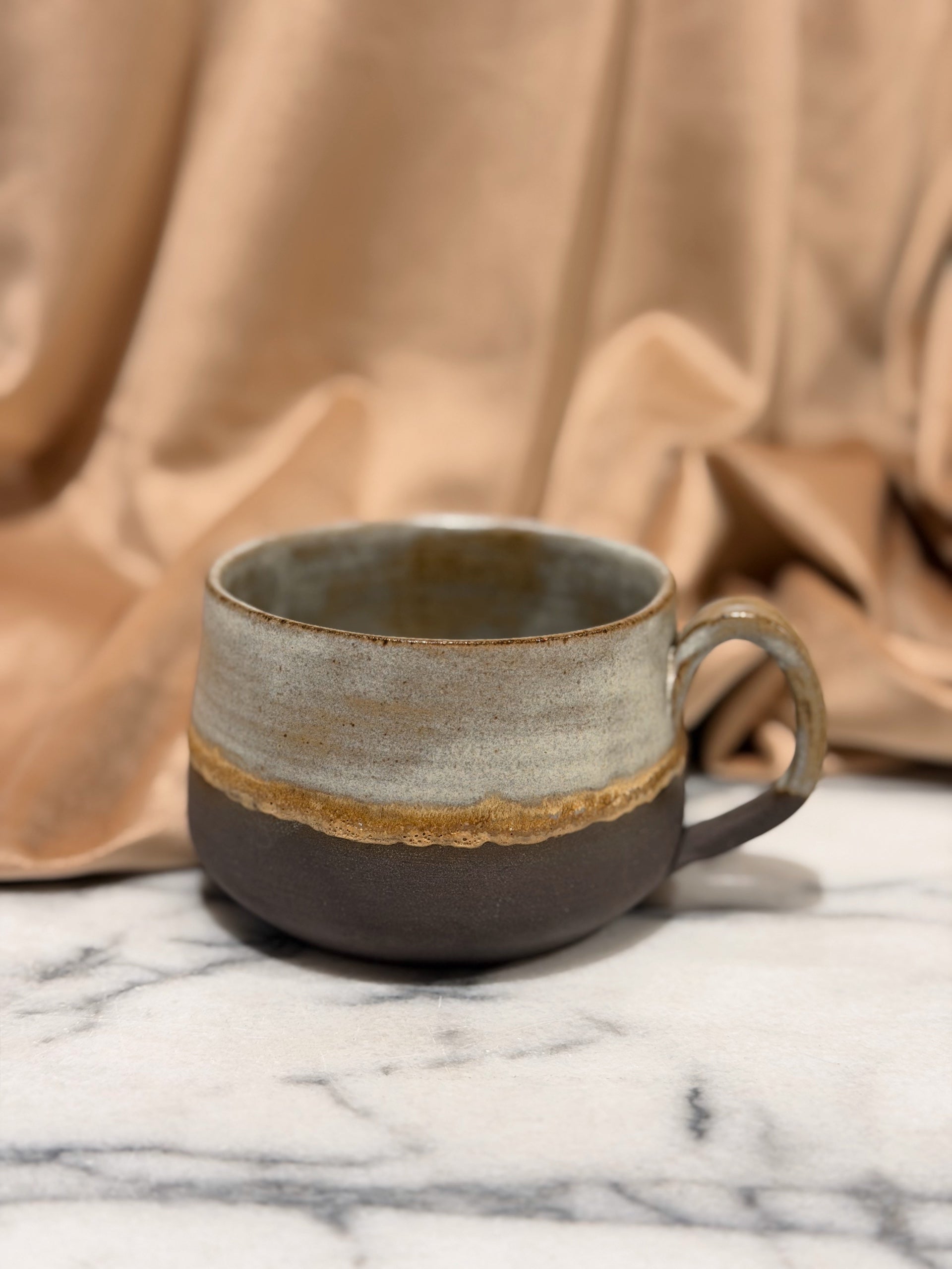 Terra Cotta Ceramics - Stone Glazed Mug Light Blue