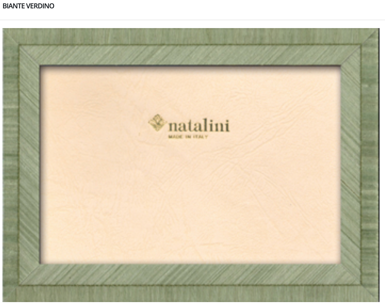Natalini Frame - Biante Verdino 5x7"
