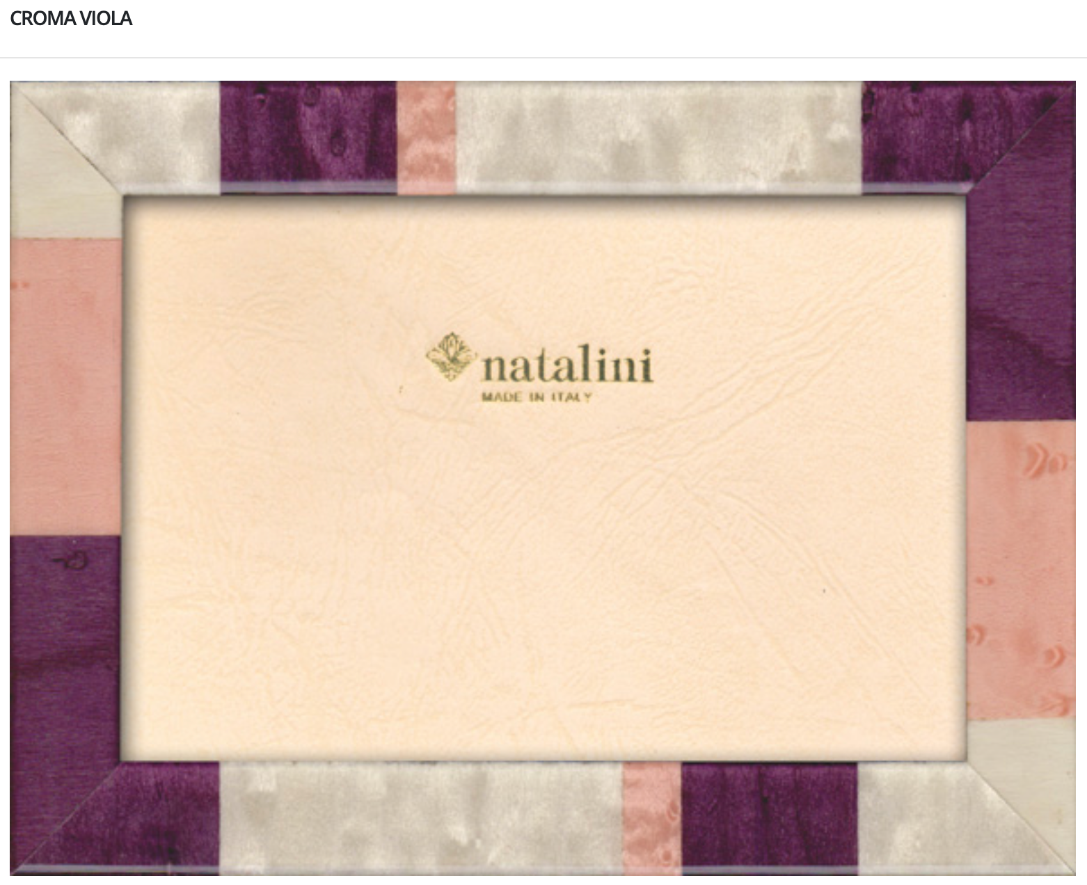 Natalini Frame - Croma Viola 4x6"