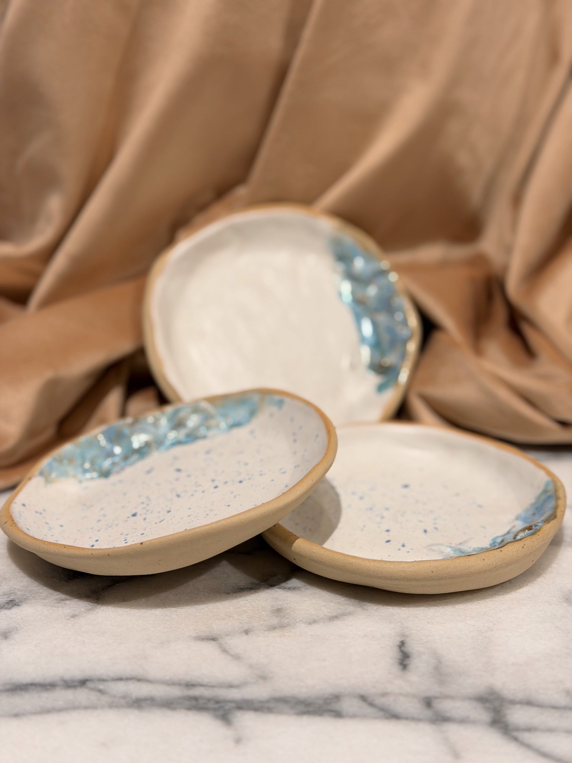 Terra Cotta Ceramics - Small Dish Blue