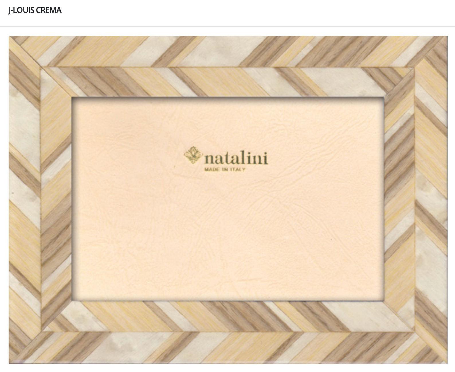 Natalini Frames - J-Louis Crema 5x7"
