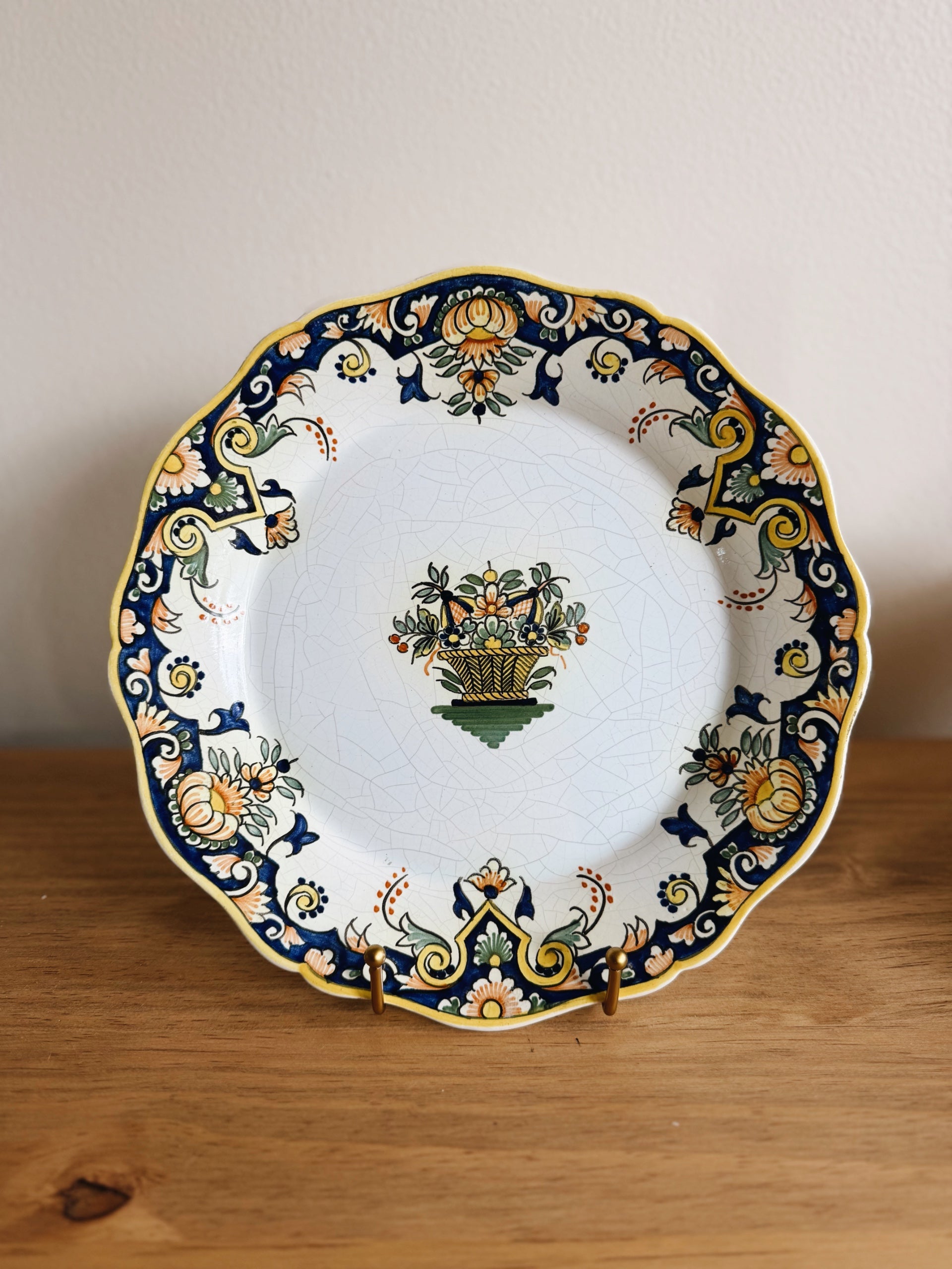 Antique Decorative Majolican Plate