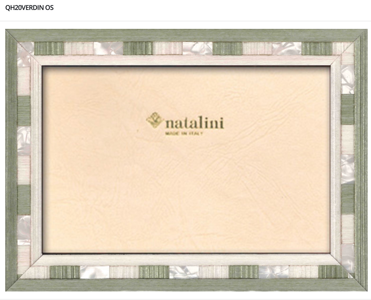 Natalini Frame - QVerdino 4x6"
