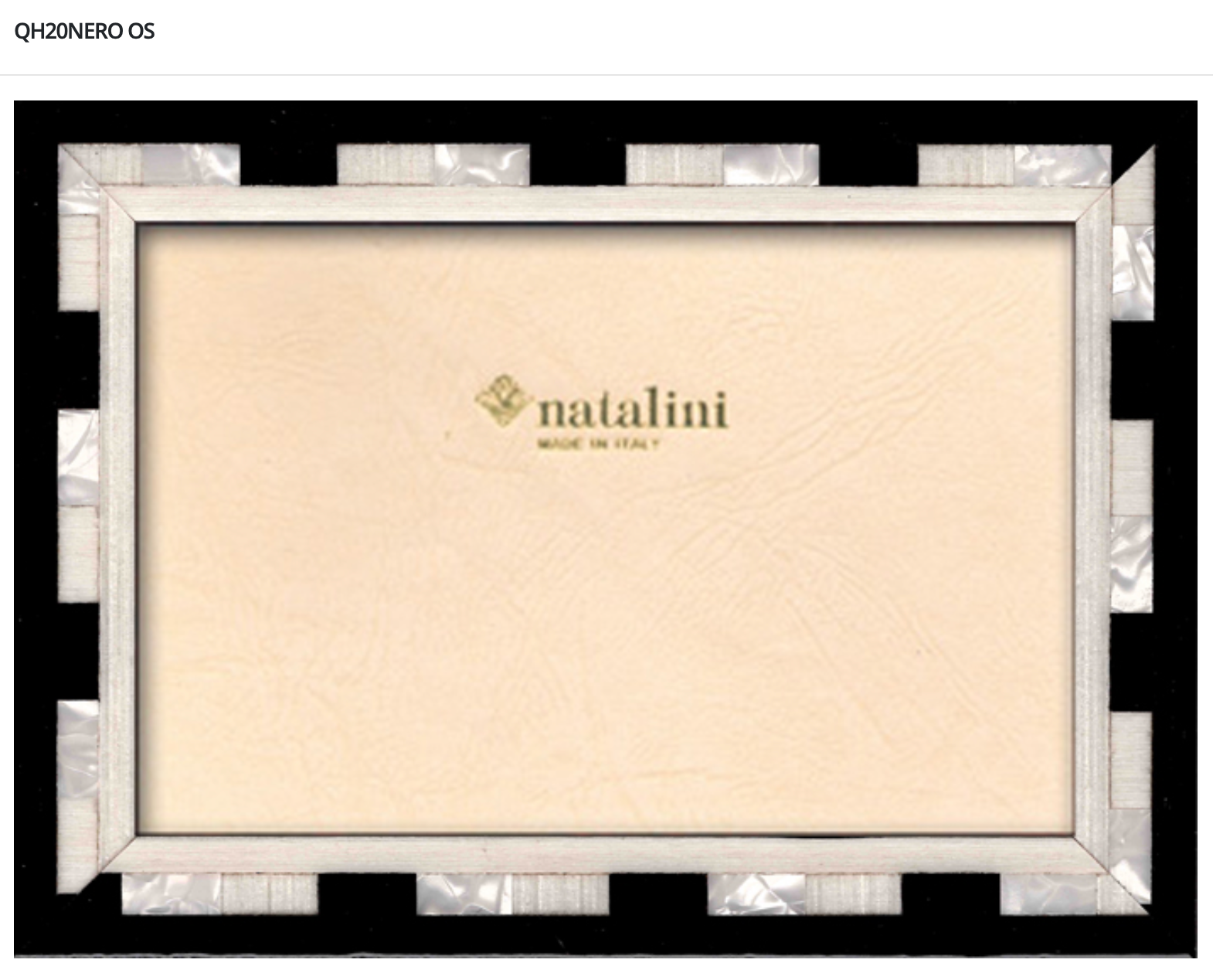 Natalini Frame - QNero 4x6"