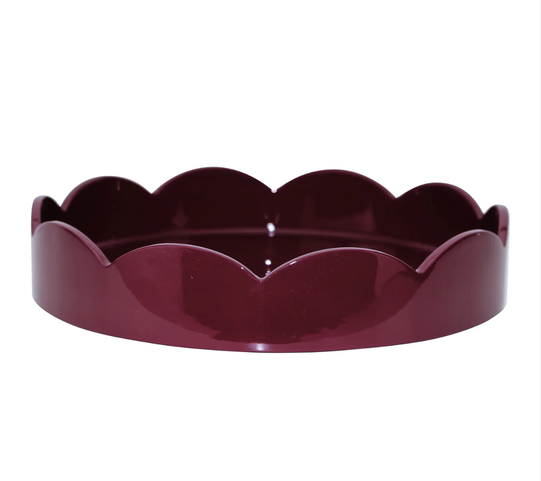 Addison Ross - Scalloped Cherry Tray - Round, photo 2 of 3