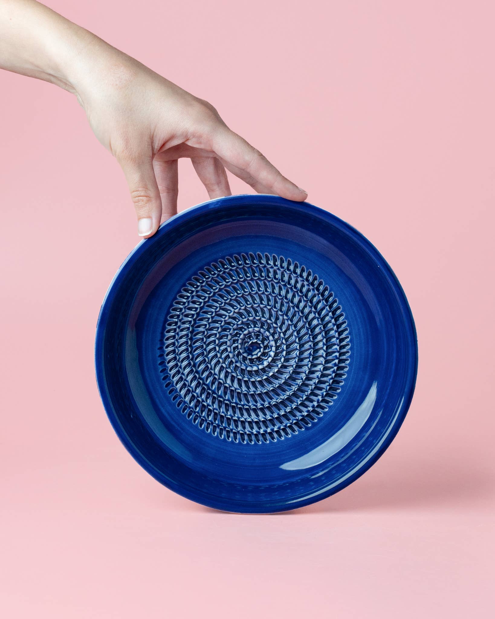 Garlic Grater Plate - Large Ceramic - Costa Azul, photo 5 of 8