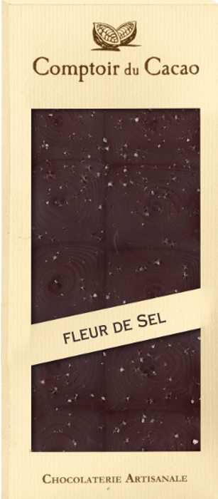 Comptoir du Cacao Dark chocolate bar w/ Guérande sea salt