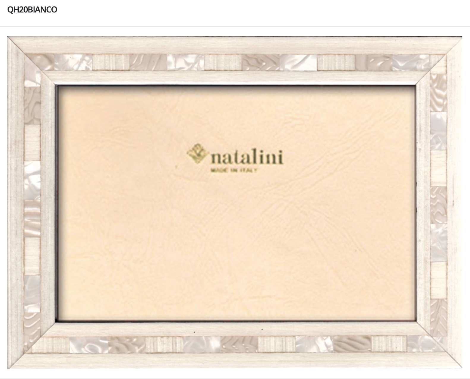 Natalini Frames - Q Bianco 4x6"
