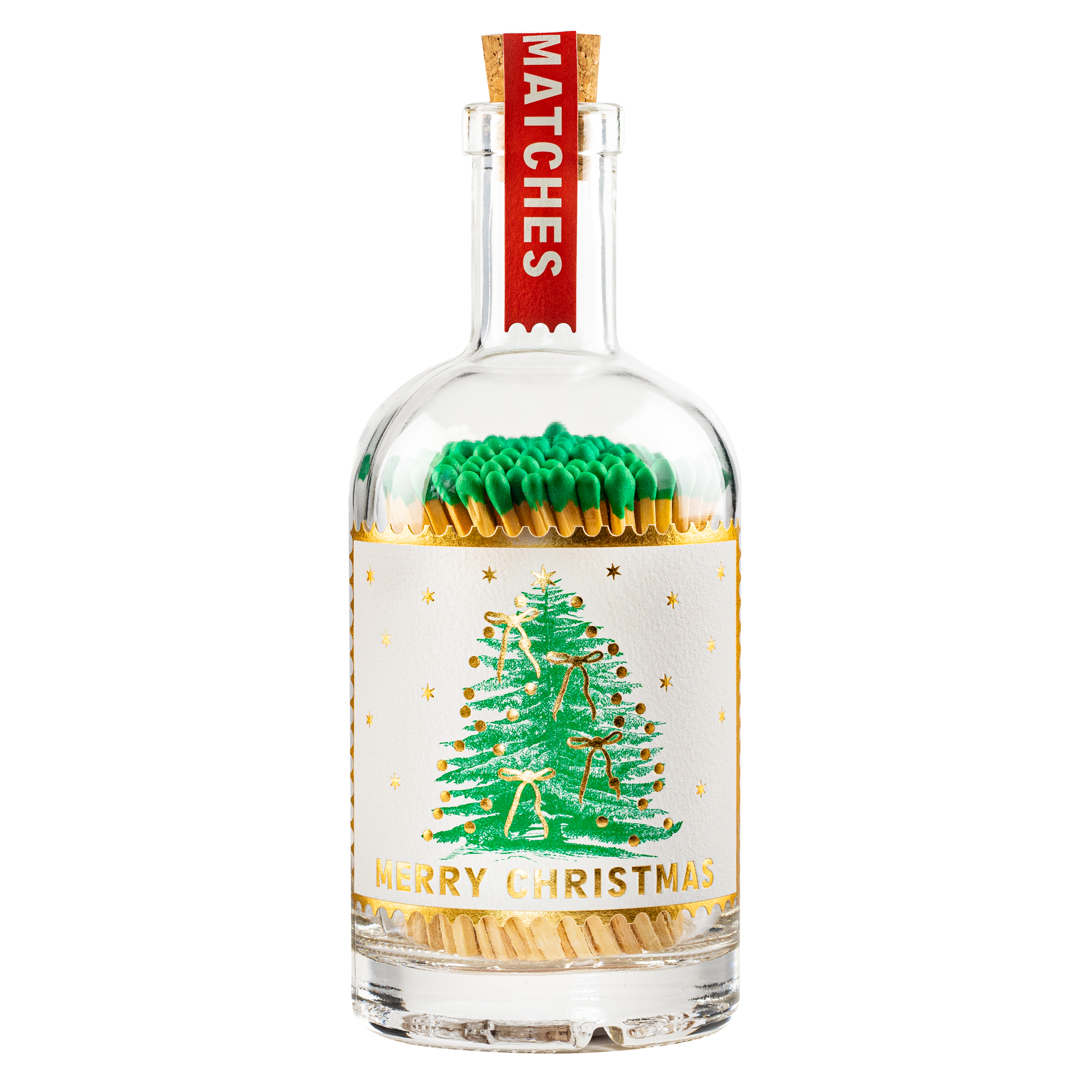 Christmas Tree | Glass Bottle - Safety Matches 🎄