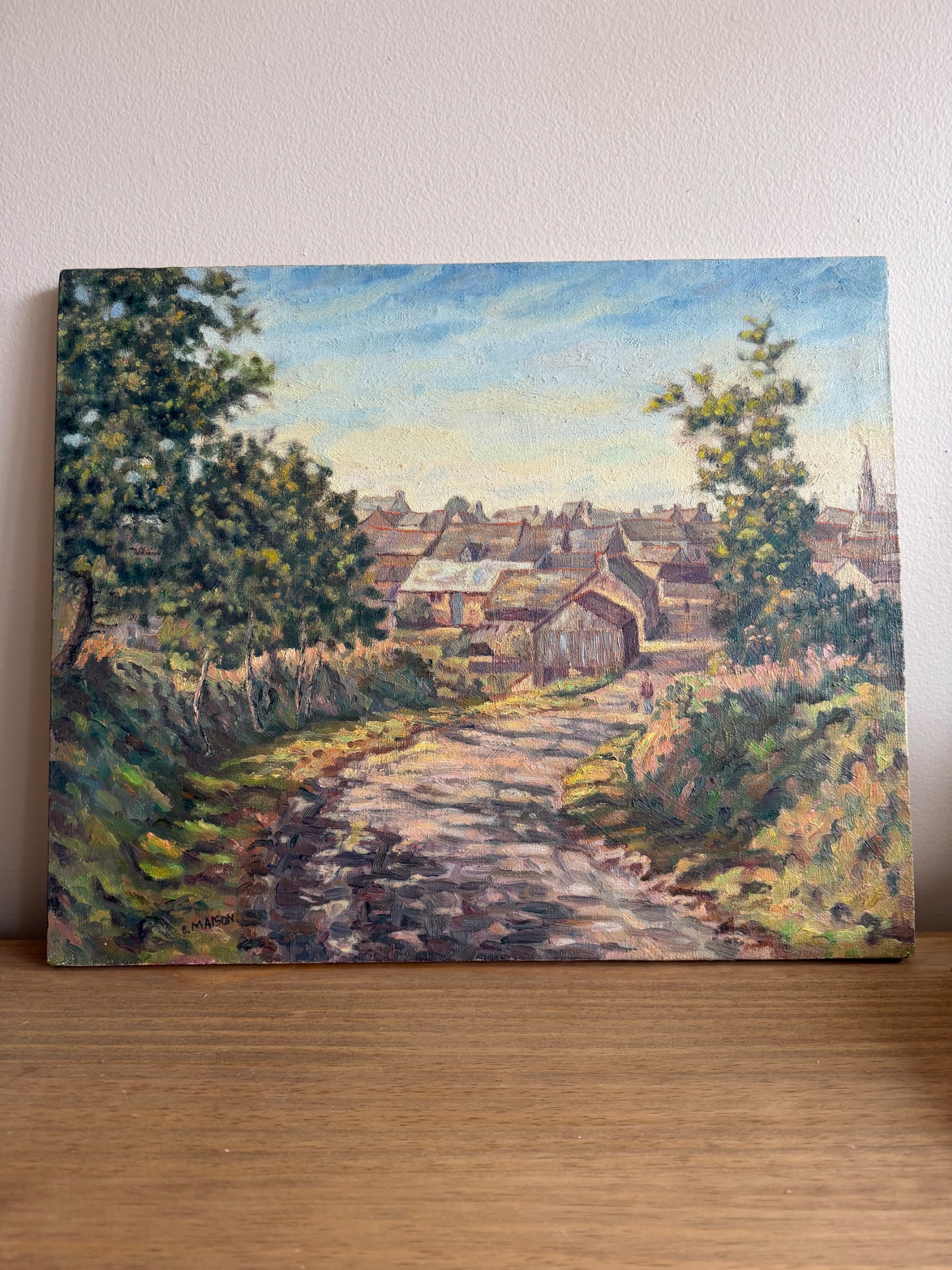 Vintage Oil on Canvas - Le Plessix-Balisson