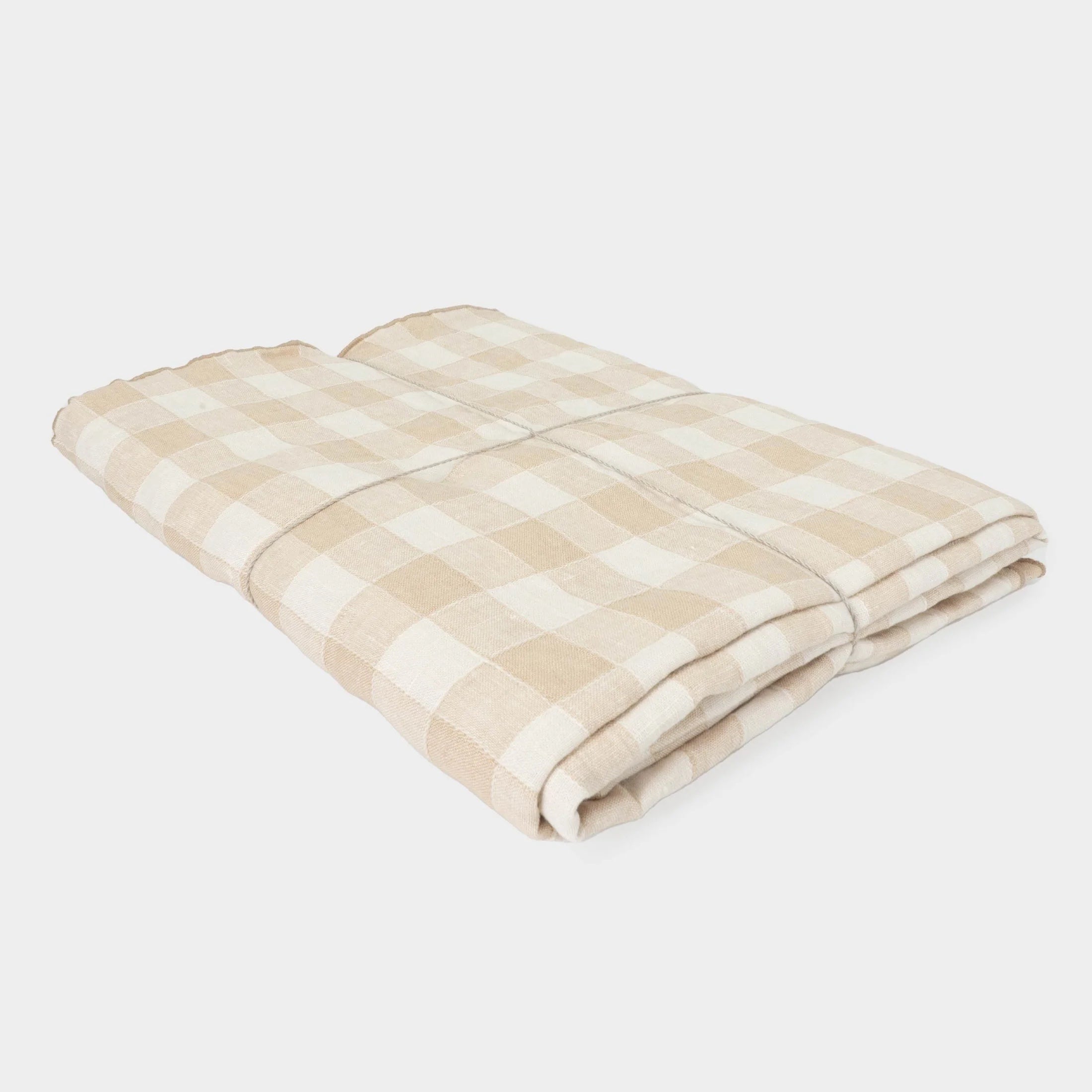 Maison de Vacances - Vichy Table Cloth - Creme