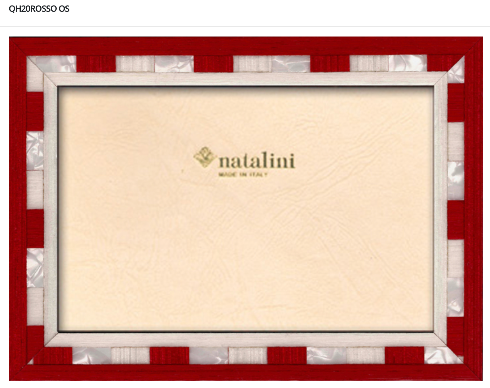 Natalini Frames - Q Rosso 5x7"