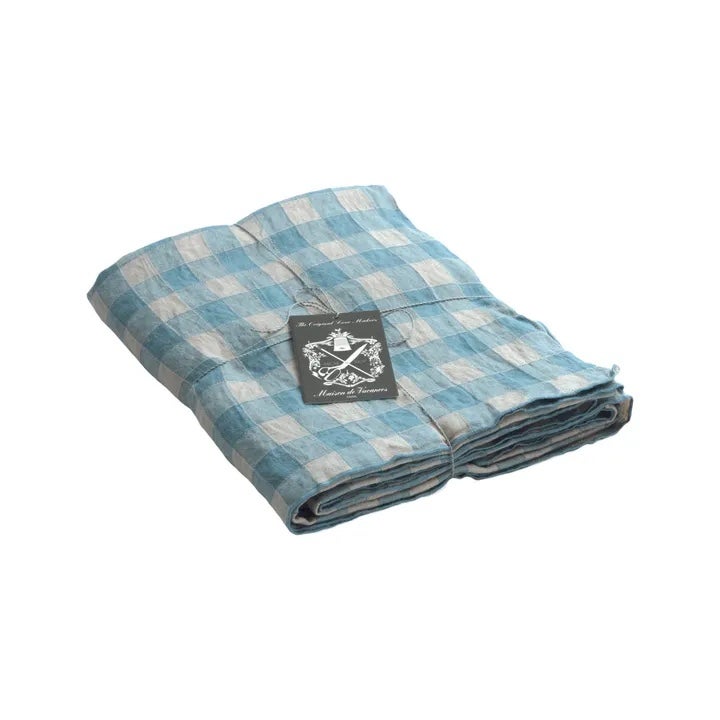 Maison de Vacances - Vichy Table Cloth - cloud